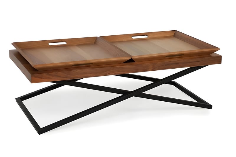 Towly Sofabord 120 cm - Valnød finér - Møbler - Borde - Sofabord