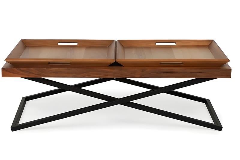 Towly Sofabord 120 cm - Valnød finér - Møbler - Borde - Sofabord