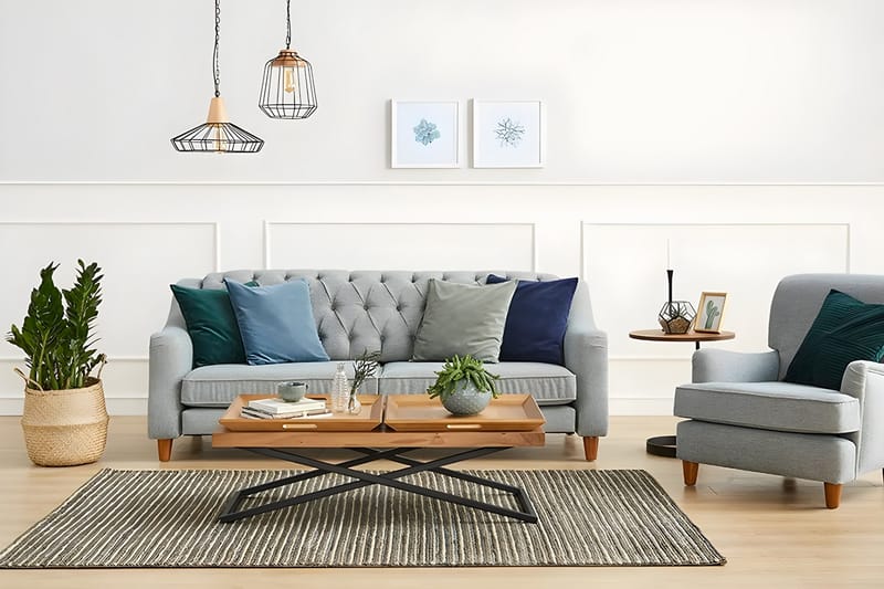 Towly Sofabord 120 cm - Valnød finér - Møbler - Borde - Sofabord