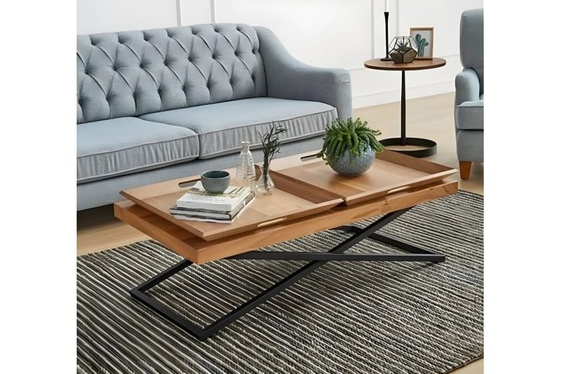 Towly Sofabord 120 cm - Valnød finér - Møbler - Borde - Sofabord