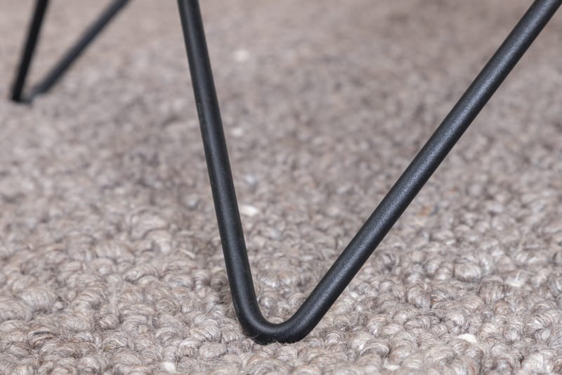 Tristar Sofabord 80 cm Marmor - Marmor/Grå/Sort - Møbler - Borde - Sofabord