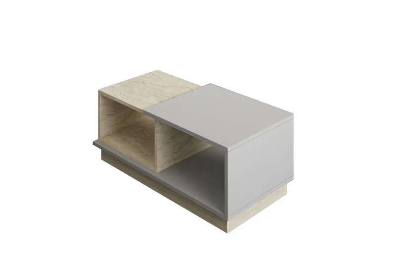 Sofabord Vaelen Travertin / Grå - Travertin / Grå - Møbler - Borde - Sofabord