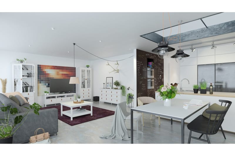 Vallvidera Sofabord 81 cm - Hvid - Møbler - Borde - Sofabord