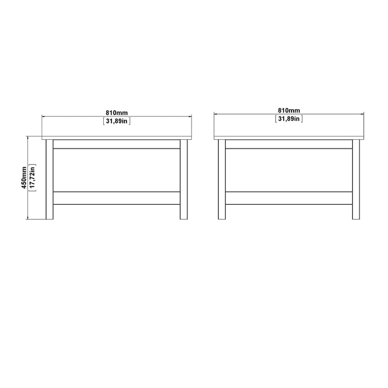 Vallvidera Sofabord 81 cm - Møbler - Borde - Sofabord