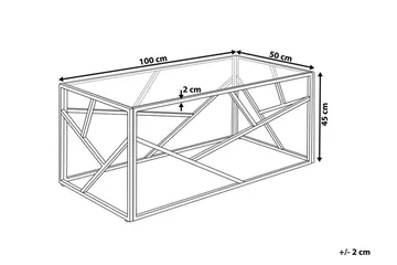 Vanausdall Sofabord 100 cm - Sølv - Møbler - Borde - Sofabord