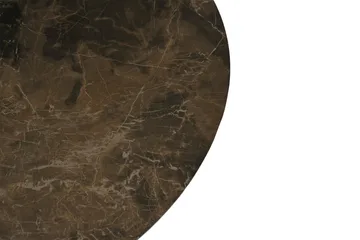 Vanduyne Sofabord 100 cm Rundt - Keramik/Glas/Brun/Sort - Møbler - Borde - Sofabord