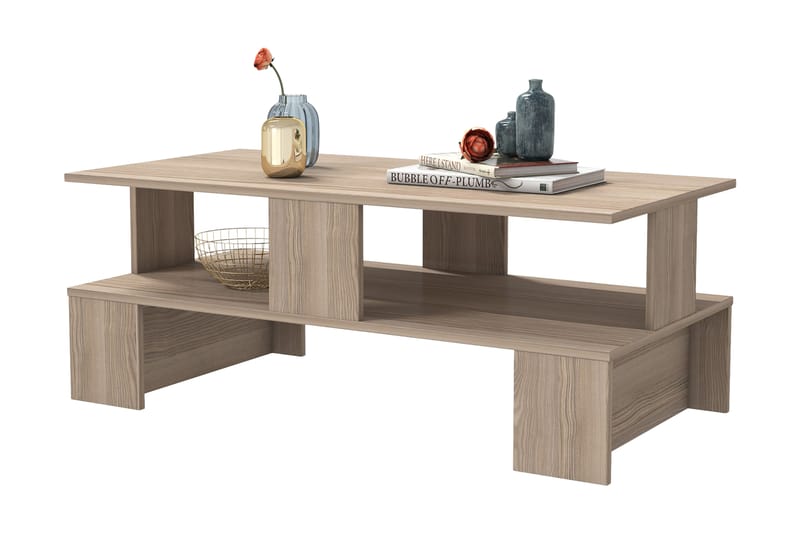 Velenje Sofabord 120 cm - Natur/Mørkebrun - Møbler - Borde - Sofabord