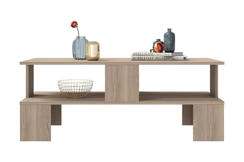 Velenje Sofabord 120 cm - Natur/Mørkebrun - Møbler - Borde - Sofabord