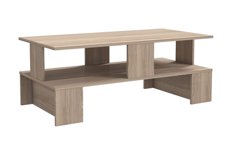 Velenje Sofabord 120 cm, Natur/Mørkebrun