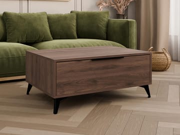 Vemdalen Sofabord 104 cm - Brun med sorte ben - Møbler - Borde - Sofabord