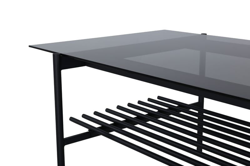 Von Staf Sofabord 120 cm - Glas/Sort - Møbler - Borde - Sofabord