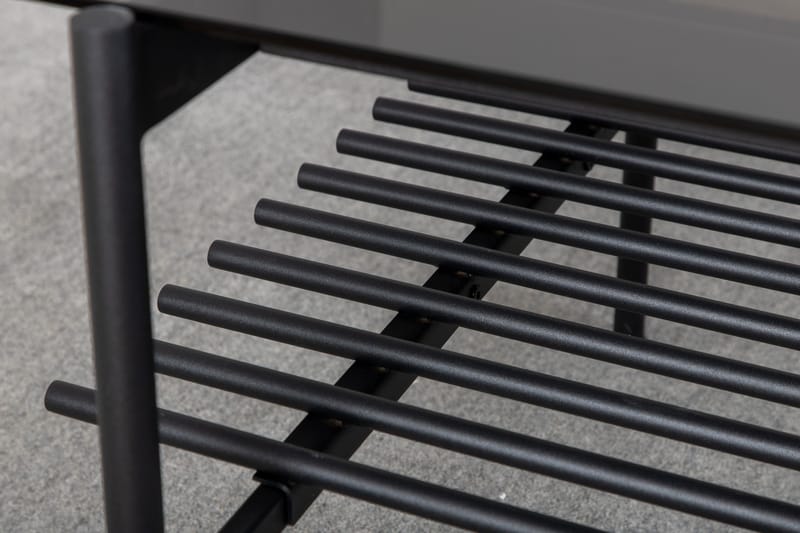 Von Staf Sofabord 120 cm - Glas/Sort - Møbler - Borde - Sofabord
