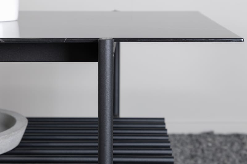 Von Staf Sofabord 120 cm Marmor - Marmor/Sort - Møbler - Borde - Sofabord