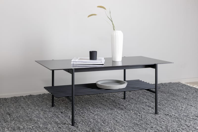 Von Staf Sofabord 120 cm Marmor - Marmor/Sort - Møbler - Borde - Sofabord