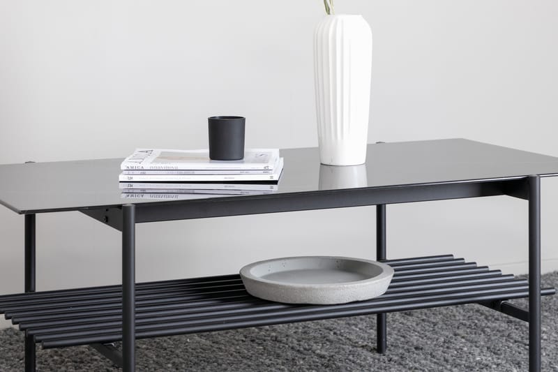 Von Staf Sofabord 120 cm Marmor - Marmor/Sort - Møbler - Borde - Sofabord