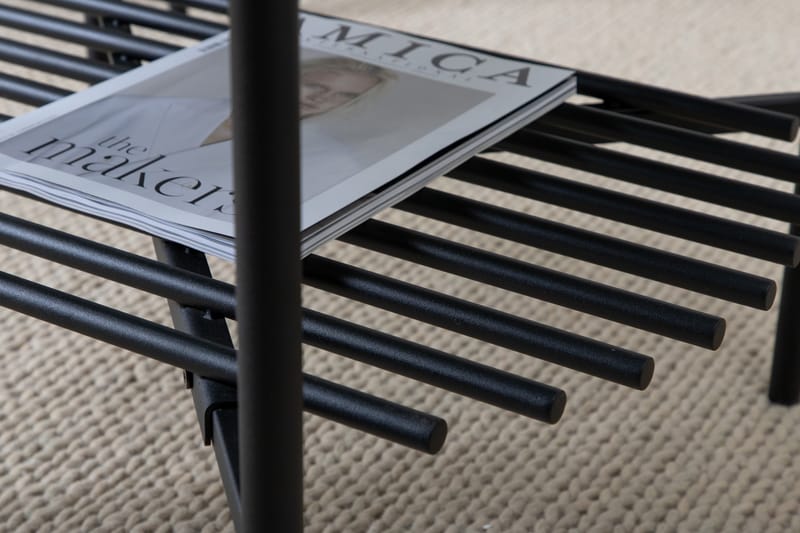 Von Staf Sofabord 80 cm Rundt Marmor/Sort - Møbler - Borde - Sofabord