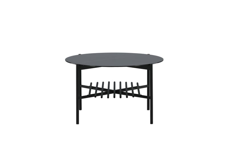 Von Staf Sofabord 80 cm Rundt Marmor/Sort - Møbler - Borde - Sofabord