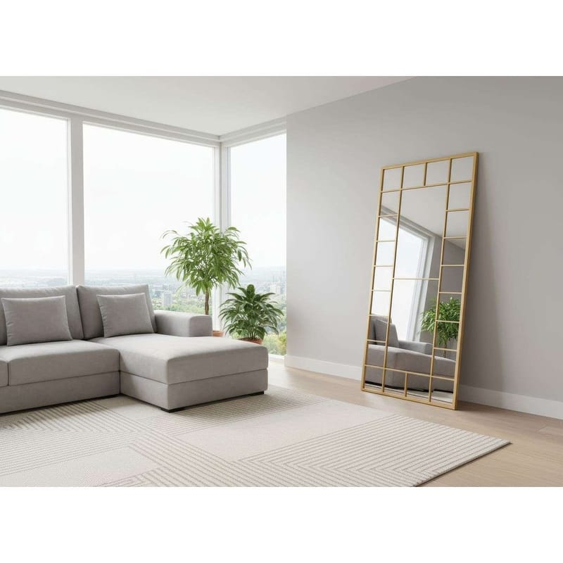 Vornas Gulvspejl 80 x 180 cm - Guld - Boligtilbehør - Spejle - Gulvspejl