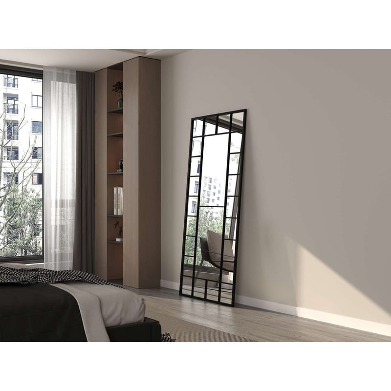 Vornas Gulvspejl 80 x 180 cm - Sort - Boligtilbehør - Spejle - Gulvspejl