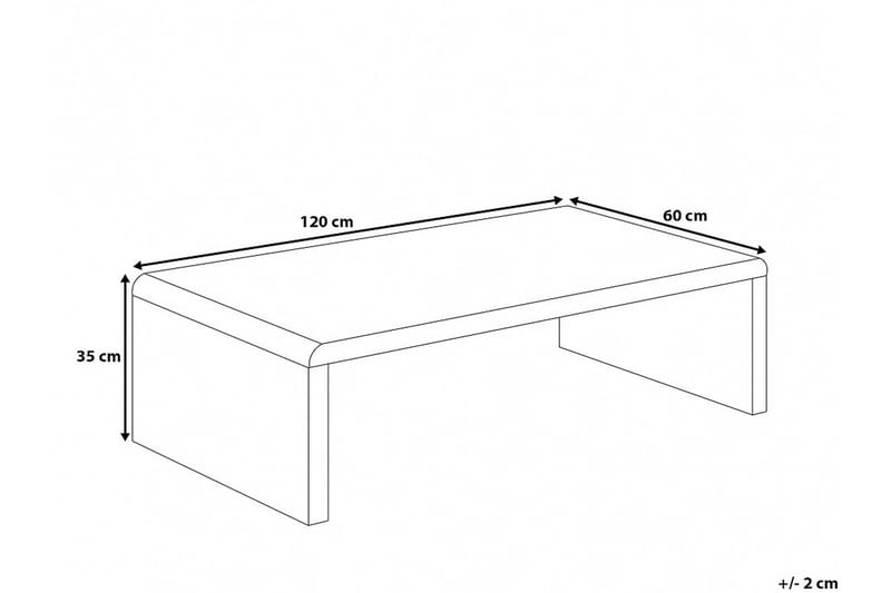 Wakee Sofabord 120 cm - Hvid - Sofabord