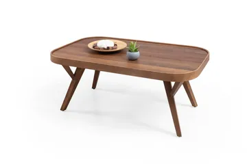 Sofabord Wallxpert Fabio (110 x 44 x 70 cm) valnød - Valnød - Møbler - Borde - Sofabord