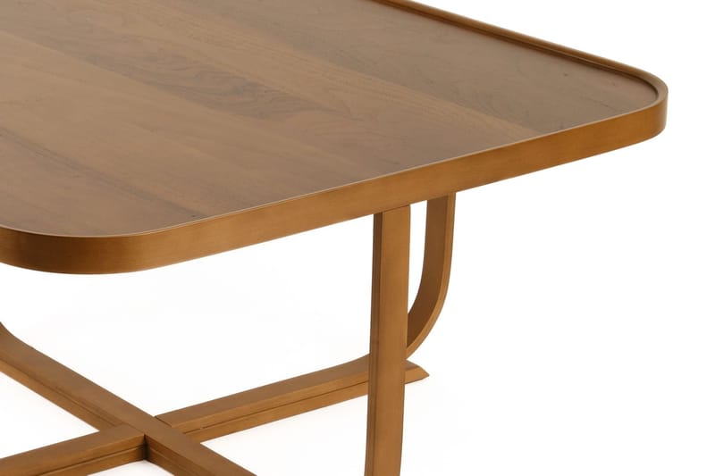 Sofabord Wallxpert Hisar (90 x 45 x 90 cm) Valnød - Valnød - Møbler - Borde - Sofabord