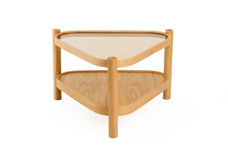 Sofabord Wallxpert Nesta (95 x 48 x 95 cm) Eg Transparent - Eg - Møbler - Borde - Sofabord