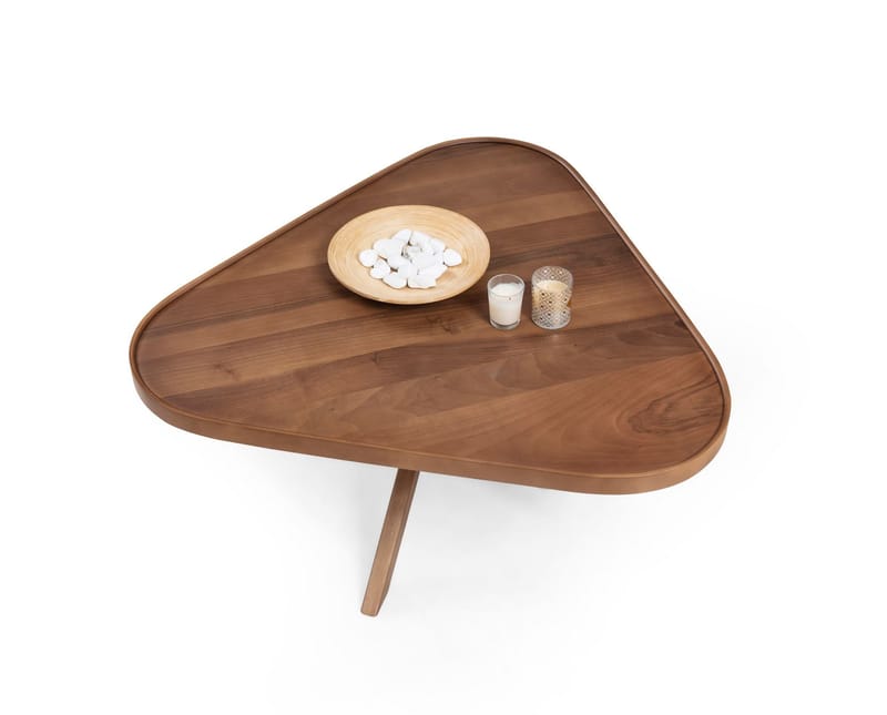 Sofabord Wallxpert Oscar Ucgen (95 x 48 x 95 cm) valnød - Valnød - Møbler - Borde - Sofabord
