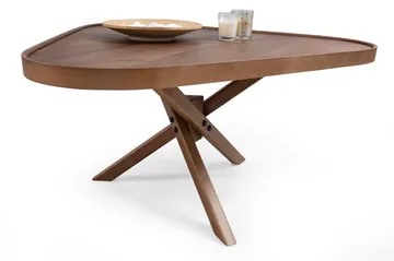 Sofabord Wallxpert Oscar Ucgen (95 x 48 x 95 cm) valnød - Valnød - Møbler - Borde - Sofabord