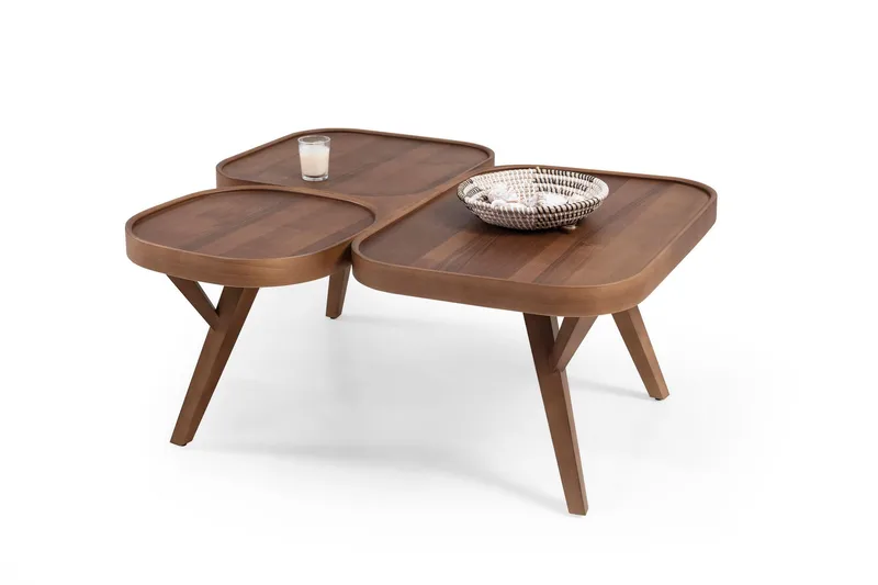 Sofabord Wallxpert Sofya (102 x 44 x 92 cm) Valnød, Valnød