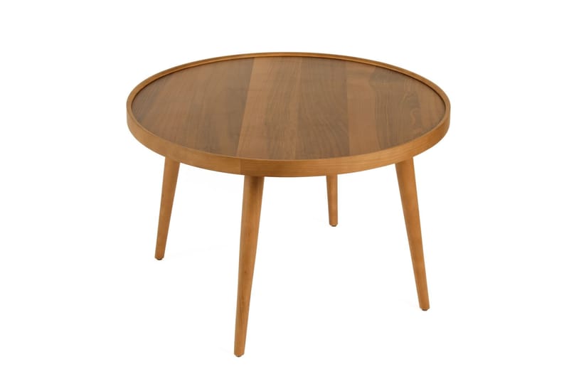 Sofabord Wallxpert Polen (80 x 48 x 80 cm) Valnød - Valnød - Møbler - Borde - Sofabord