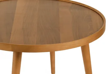 Sofabord Wallxpert Polen (80 x 48 x 80 cm) Valnød - Valnød - Møbler - Borde - Sofabord