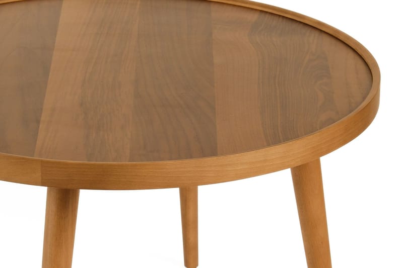 Sofabord Wallxpert Polen (80 x 48 x 80 cm) Valnød - Valnød - Møbler - Borde - Sofabord