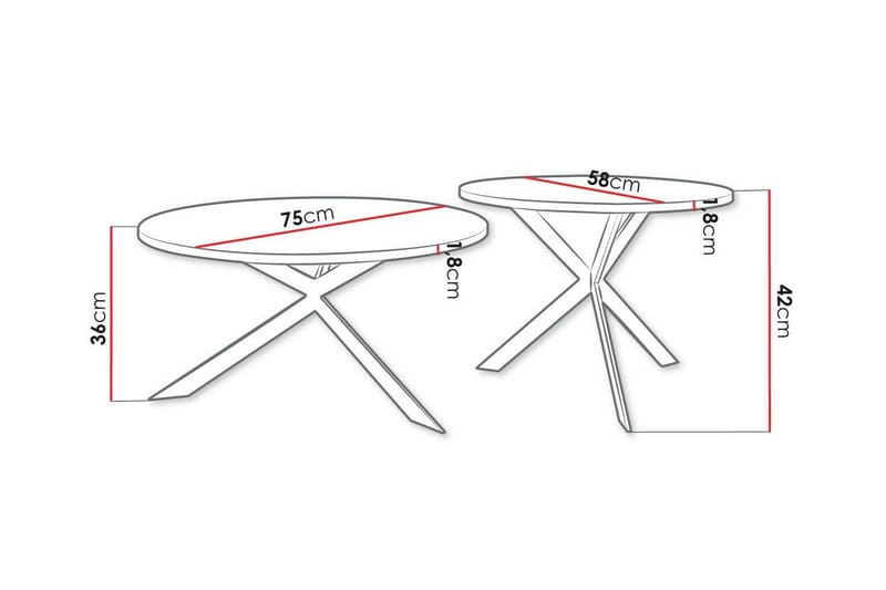 Wardner Sofabord - Hvid - Møbler - Borde - Sofabord