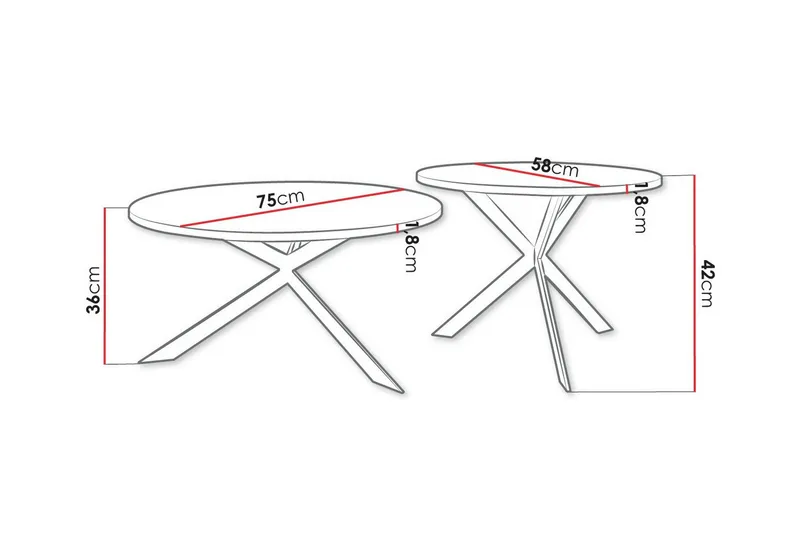 Wardner Sofabord - Sort - Møbler - Borde - Sofabord