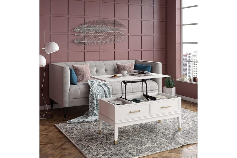 Westerleigh Sofabord 106 cm Hæve/Sænke m Opbevaring Skuffe H - CosmoLiving - Møbler - Borde - Sofabord
