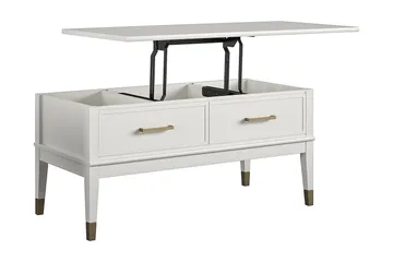 Westerleigh Sofabord 106 cm Hæve/Sænke m Opbevaring Skuffe H - Møbler - Borde - Sofabord