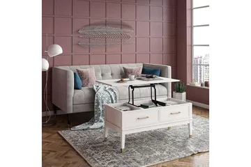 Westerleigh Sofabord 106 cm Hæve/Sænke m Opbevaring Skuffe H - Møbler - Borde - Sofabord