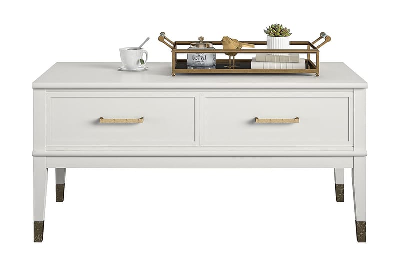 Westerleigh Sofabord 106 cm Hæve/Sænke m Opbevaring Skuffe H - Møbler - Borde - Sofabord