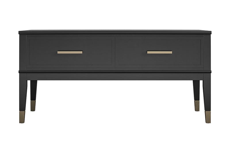 Westerleigh Sofabord 106 cm Hæve/Sænke Opbevaring Skuffe Sor - CosmoLiving - Sofabord - Hæve sænke sofabord