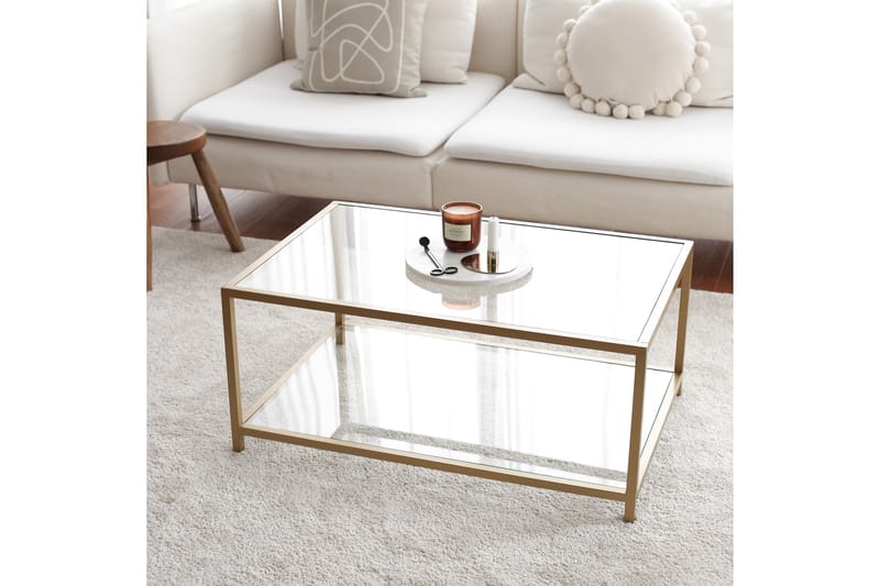 Wickaren Sofabord 90 cm - Guld - Møbler - Borde - Sofabord