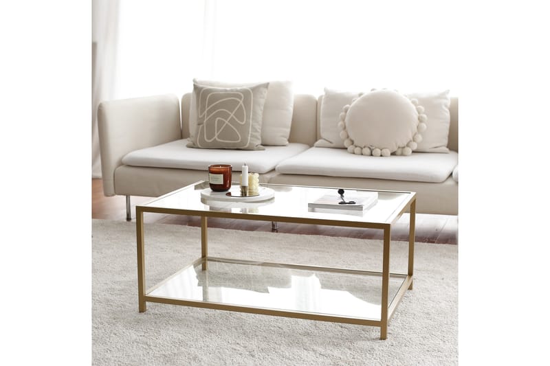 Wickaren Sofabord 90 cm - Guld - Møbler - Borde - Sofabord