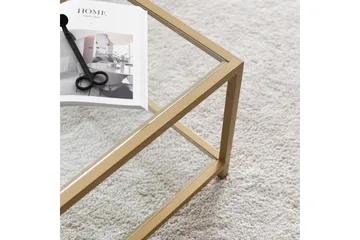 Wickaren Sofabord 90 cm - Guld - Møbler - Borde - Sofabord