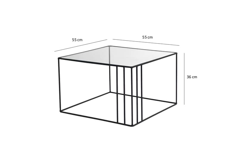 Wijkan Sofabord 55 cm - Sort - Møbler - Borde - Sofabord
