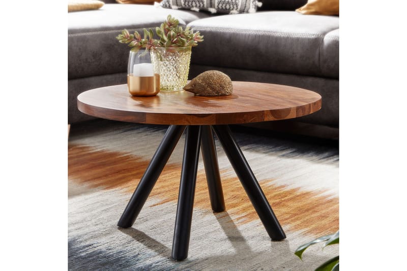 Wilhem 60 cm Rundt Sofabord i Eg - Brun - Møbler - Borde - Sofabord
