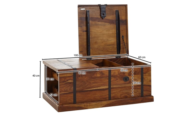 Wilhem Sofabord 100 cm Rektangulær - Natur - Møbler - Borde - Sofabord