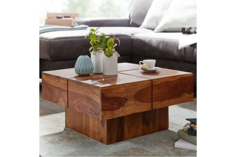 Wilhem Sofabord 58 cm Firkantet - Natur - Møbler - Borde - Sofabord