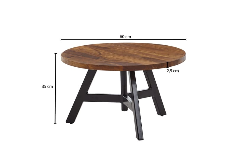 Wilhem Sofabord 60 cm Rund - Natur - Møbler - Borde - Sofabord