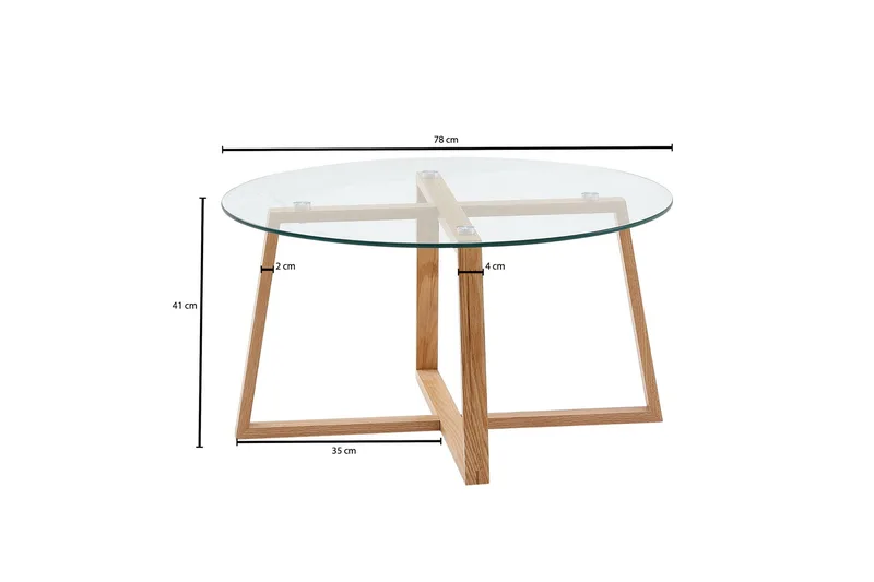 Wilhem Sofabord 78 cm Rund - Natur - Møbler - Borde - Sofabord