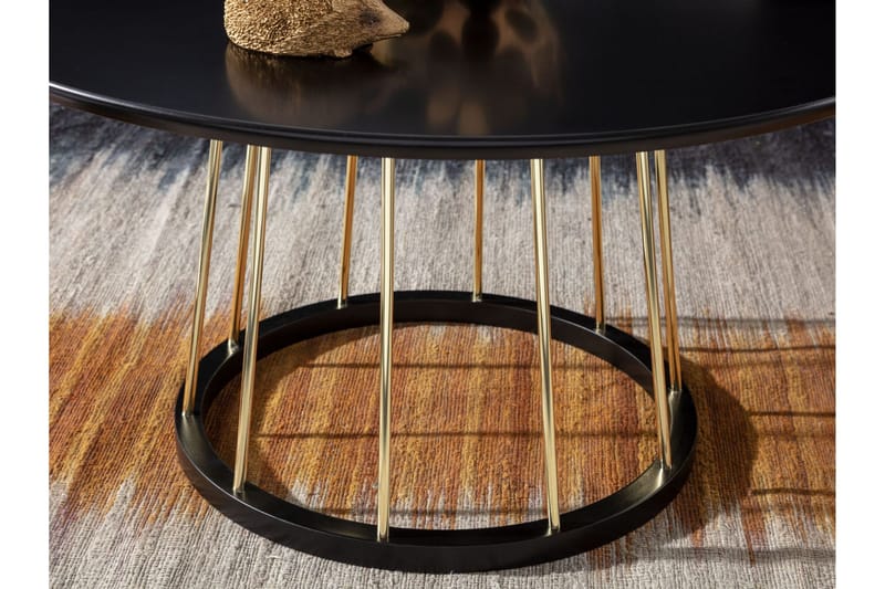 Wilhem Soffbord 80 cm Rektangulär Wohnling Black - Møbler - Borde - Sofabord